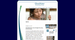 Desktop Screenshot of cleanwaterfoundation.org